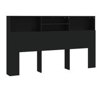 (black) vidaXL Headboard Cabinet Bedroom Bookcase Headboard Furniture Multi Colours