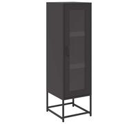 (black) vidaXL Highboard Anthracite 36x39x123 cm Cold-rolled Steel sideboard cupboard