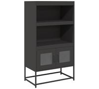 vidaXL Highboard Black 68x39x123 cm Steel