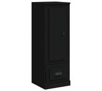 (black) vidaXL Highboard Sideboard Cabinet Cupboard Buffet Cabinet Engineered Wood