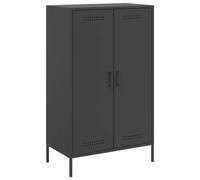 (black) vidaXL Highboard Sideboard Cabinet Home Storage Cupboard Olive Green Steel