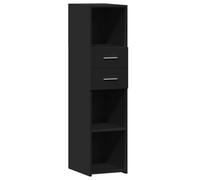 vidaXL Highboard Black 30x42.5x124 cm Engineered Wood, Black