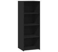 (black) vidaXL Highboard Sideboard Cabinet Storage Cupboard White Engineered Wood