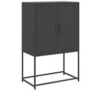 vidaXL Highboard Black 68.5x38.5x107 cm Steel
