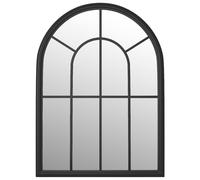 (black) vidaXL Mirror Sand 60x45 cm Iron for Indoor Use Wall Decor Mirror Black/Sand