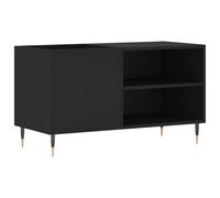 (black) vidaXL Record Cabinet Record Storage Cabinet Sideboard White Engineered Wood