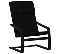 (black) vidaXL Relaxing Chair Armchair Lounge Chair Sofa Office Seating Chair Fabric