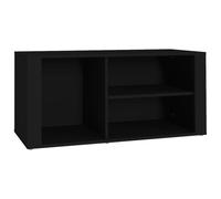 (Black) vidaXL Shoe Cabinet Engineered Wood Home Shoe Storage Organiser Multi Colours