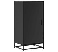 (black) vidaXL Shoe Rack Black 48x38x97.5 cm Engineered Wood shoe storage shoe shelf