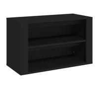 (Black) vidaXL Shoe Rack Engineered Wood Hallway Shoe Storage Cupboard Multi Colours