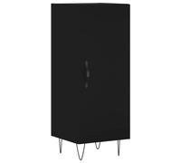 (black) vidaXL Sideboard Cabinet Storage Cabinet Cupboard Brown Oak Engineered Wood