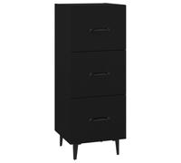 Vidaxl Sideboard Black 34.5X34X90 Cm Engineered Wood