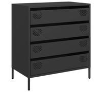 vidaXL Sideboard Black 68x39x73.5 cm Cold-rolled Steel