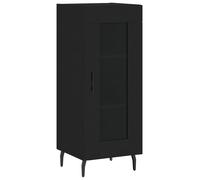 vidaXL Sideboard Storage Cabinet Highboard Engineered Wood Black 34.5x34x90 cm