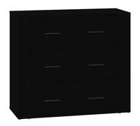 (Black) vidaXL Sideboard Engineered Wood Side Cabinet Home Organiser Multi Colours