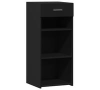 (black) vidaXL Sideboard Storage Cupboard Cabinet Highboard Brown Oak Engineered Wood