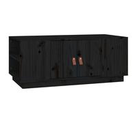 (Black) vidaXL Solid Wood Pine Coffee Table Side Centre Accent End Table Multi Colours