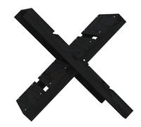 (Black) vidaXL Solid Wood Pine Log Holder Rack Lumber Storage Carrier Multi Colours