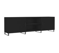 (black) vidaXL TV Cabinet TV Console Sideboard Media Console White Engineered Wood