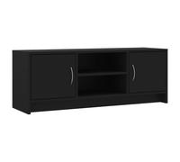 (black) vidaXL TV Cabinet TV Stand Media Console High Gloss White Engineered Wood