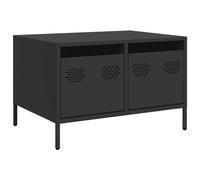 vidaXL TV Cabinet Black 68x50x43.5 cm Cold-rolled Steel, Black