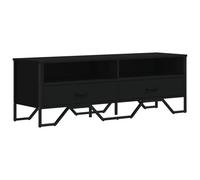 vidaXL TV Cabinet Black 122x34x41 cm Engineered Wood, Black