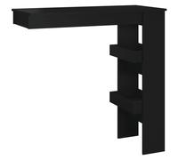vidaXL Wall Bar Table Black 102x45x103.5 cm Engineered Wood UK NEW