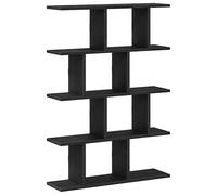 (black) vidaXL Wall Cube Shelf 12 Compartments Storage Floating Shelf Engineered Wood