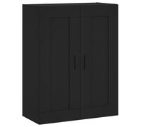 (black) vidaXL Wall Mounted Cabinet Display Cabinet High Gloss White Engineered Wood