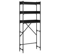 (black) vidaXL Washing Machine Shelf Laundry Room Cabinet Toilet Rack Engineered Wood