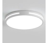 Black Vintage Style Flat Surface Lights Vintage Style Minimalist Panel Lights Integrated Installation LED Ceiling Light 3 Dimmable Elegant Ceiling Lighting Fixtures for Living Room Dining (White 19.7