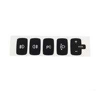 Black Vinyl Button Overlay Sticker for Fiat for Croma Black Vinyl