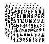 Black Vinyl letter Numbers Stickers 1 Inch Waterproof Self Adhesive Sticker for Mailbox, Signs, Window, Door, Cars, Trucks, Home, Business, Address Number (4 Sets, 288 Pieces)