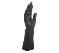 Black Vinyl Male Mannequin Hand for Rings Display and Jewellery | Ring Holder Hand, Smooth Flat Surface, Stable Portable Design, Watch and Ring Display Prop