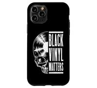 Black Vinyl Matters Vintage Record Lover Gothic Skull LP Case for iPhone 11 Pro