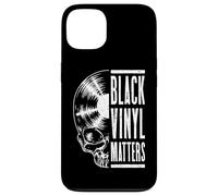 Black Vinyl Matters Vintage Record Lover Gothic Skull LP Case for iPhone 13