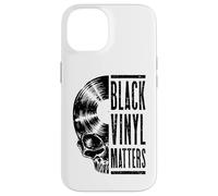 Black Vinyl Matters Vintage Record Lover Gothic Skull LP Case for iPhone 14