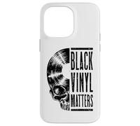 Black Vinyl Matters Vintage Record Lover Gothic Skull LP Case for iPhone 14 Pro Max