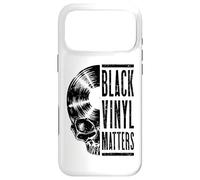 Black Vinyl Matters Vintage Record Lover Gothic Skull LP Case for iPhone 17 Pro Max