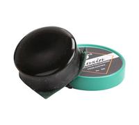 Black Violin Rosin with Plastic Case for Violin, Viola, Cello, and Erhu Bow Strings, 4.2cm Diameter