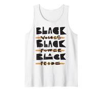 Black voices, black power, black pride. Tank Top