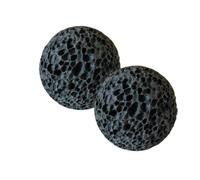 Black Volcanic Stone Balls Round Polished Spherical Volcanic Rock Spherical Grasping Strength Training Tool for Climbing Hand Strength Training Accessory (1.4cm)