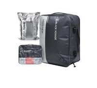 Black Voyage Reusable Vacuum Compression Travel Bag for Carry-On Suitcase and Backpack, Recycled IP67 Waterproof Space Saver Airback Vacpack (1-Pack, 41L - No Pump)