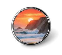 Black Vulture over Canyon Lapel Pin Fashion Brooch Pin Cute Button Badges
