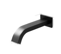 Black Wall Mount Sensor Hot and Cold Water Touchless Sink Faucet-.(Cold Water)