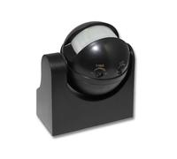 (BLACK Wall Mounted, 1200w) Occupancy Sensor PIR Motion Light Switch Ceiling Recessed Wall Long Short Range
