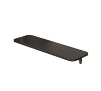 Black Wall Mounted Folding Serving Shelf 70x20cm - Versatile Laundry Study and Balcony Space Saver Ideal for Dining and nizing Extra Workspace