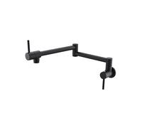 (black) Wall Mounted Rose Gold Pot Filler Folding Kitchen Faucet Tap
