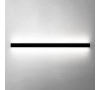 Black Wall Sconce LED Linear Wall Lamp Long Strip Wall Light Minimalist Sconces Wall Lighting Indoor for Bedroom Living Room Hallway Stairway Line Design Wall Wash Lights