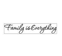 Black Wall Sticker Family Is Everything English Wall Sticker Professional process